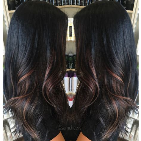 dark hair ombre highlights